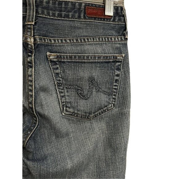 AG Adriano Goldschmied The Club Womens Blue Denim Flare Jeans 26x33 Stretch USA - Picture 5 of 10